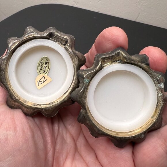 VGT Godinger Silver Plated Christmas Trees Salt and Pepper Shakers  Holiday - Picture 8 of 12